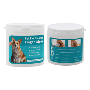Toallitas de limpieza de oídos para mascotas de primera calidad, cunas desechables para dedos, suaves, hipoalergénicas, seguras, recomendadas para veterinarios, toallitas para el cuidado de los oídos de perros y gatos, rutina - Product Image 2