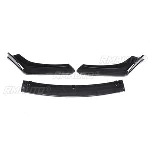 Nouveau kit carrosserie 3 pièces aspect fibre de carbone/noir pour lèvre de pare-chocs avant de voiture Honda Civic Berline 4 portes 2016 2017 2018 - Product Image 3