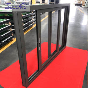 AS2047หน้าต่างกระจกราคาต่ำ-E แก้วอลูมิเนียมคู่สายสะพายหน้าต่างบานเลื่อนสำหรับ<span class=keywords><strong>ระเบียง</strong></span> - Product Image 3