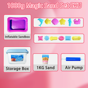 Gioca a sabbia per bambini modellabile sensoriale al coperto all'aperto spiaggia creativa educativa da 5 a 7 anni ragazzi ragazze feste bomboniere bambino - Product Image 3