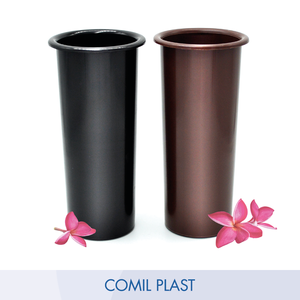 คุณภาพดีรอบแจกันสุสานแทรกแจกันเปลี่ยนที่กําหนดเองสําหรับหลุมฝังศพอนุสรณ์หลุมฝังศพสูง 7 นิ้วสําหรับขาย - Product Image 2