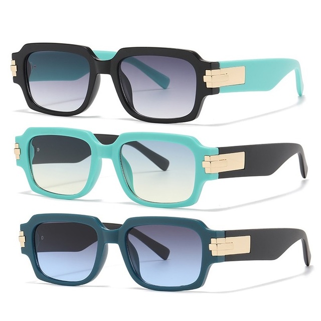 Brand Designer Luxury Sunglasses Woman Man Fashion Square Sunglasses Gradient UV Protection Lentes De Sol Retro Eyewear