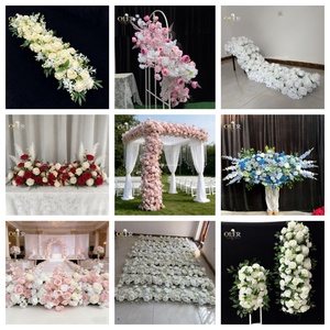 Decoraciones Elegantes de Flores Artificiales de Seda Blanca de Lujo, Estilo Moderno de Alta Calidad para Bodas y Fiestas - Product Image 2