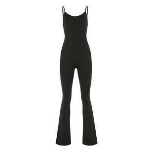Mono Ajustado de una Pieza al por Mayor para Mujer, Mono sin Espalda con Patrón Sólido Transpirable y Ajuste Ceñido - Product Image 6