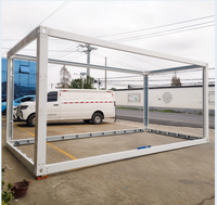 Structure de maison préfabriquée en acier galvanisé sur mesure pour bureau mobile ou entrepôt