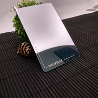 Carta Specchio in PVC Trasparente di Alta Qualità, Impermeabile, Personalizzata, Formato Carta di Credito, con Logo, Carta Magnetica