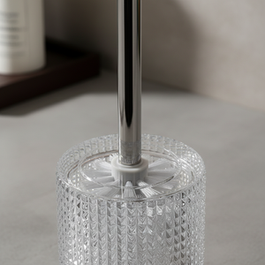 <span class=keywords><strong>Brosse</strong></span> de toilette en cristal design pour la maison, accessoires de salle de bain, <span class=keywords><strong>brosse</strong></span> de toilette en cristal transparent avec support métallique - Product Image 4