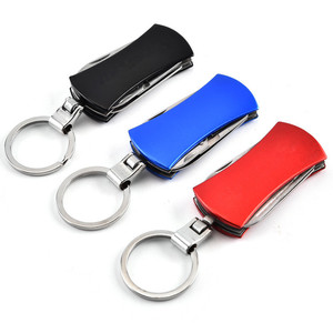 Porte-clés multifonction en alliage d'aluminium et acier inoxydable avec logo personnalisé, outil promotionnel, cadeau - Product Image 1