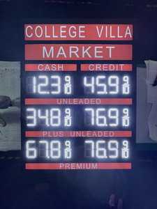 Tùy chỉnh lớn Xăng DIESEL RF từ xa trạm xăng dầu giá Changer 7 đoạn hiển thị tủ điện tử <span class=keywords><strong>LED</strong></span> scoreboard - Product Image 4