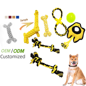 Fabrika özel sıcak satış Pet eğitim köpek çiğneme oyuncakları diş temizleme dolması halat oyuncakları köpek için - Product Image 1