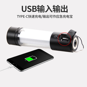 Camping Lamp Led <b>Usb</b> Charging Portable Outdoor Light With Multiple Modes For Tent And Emergency Use - Product Image 4