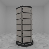 Présentoir rotatif de pouces en pierre à Quartz, panneau d'échantillon de carreaux, soutien-gorge d'aile en marbre, présentation de carreaux en mosaïque