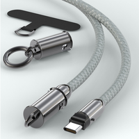 Nouveau cadeau de durabilité OEM Portable 100W Type C câble de données de charge rapide conception de longe 2 en 1 USB-C 60W PD câble de chargeur rapide