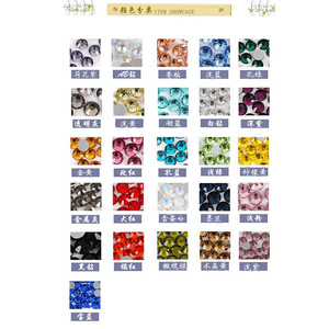 Strass pour ongles en verre à dos plat, accessoires de nail art DIY, origine Yiwu, été 2021 - Product Image 2