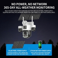 Cámara de Seguridad Solar 4G PTZ Antivandálica de 6MP con Apertura F1.6, Cuatro Lentes CMOS, Visión Nocturna y 1 Año de Garantía