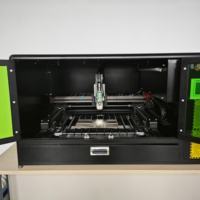 Machine de découpe laser double 800W, fibre et laser bleu, découpeuse de bureau pour tôles fines, pièces électroniques, gravure et découpe