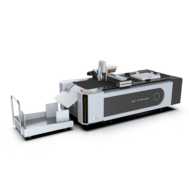 Aoyoo-1070 Small CNC Advertising Acrylic Cad Plotter Flatbed Cutter Autofeeding Vinyl Cutting Machine