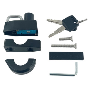 Cerradura de seguridad antirrobo para casco Motorola, 22-28mm, para manillar de motocicleta, bicicleta, vehículo eléctrico, con llaves y soporte de montaje - Product Image 1