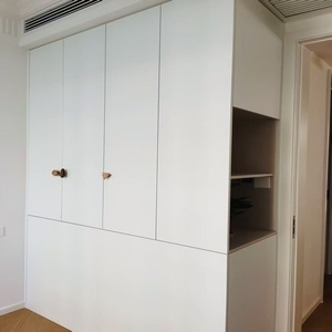 Armoire intégrée pour chambre d'enfant, style minimaliste nordique, blanc, sans formaldéhyde, classe E0, fermeture douce, <span class=keywords><strong>placard</strong></span> enfant - Product Image 1