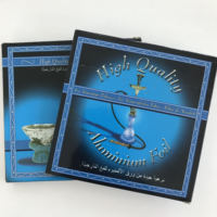 Vente chaude narguilé feuille de papier bleu boîte Shisha feuille d'aluminium pour Nargileh