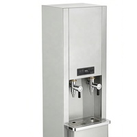 Distributeur mural de boissons chaudes et froides en laiton chromé de qualité alimentaire pour usage commercial et hôtelier