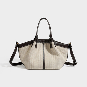 Sac fourre-tout en cuir PU, fabrication ODM/OEM, sac à main personnalisé avec logos, sac de plage tissé, sac bandoulière bohème grande capacité pour l'été et l'automne - Product Image 3