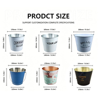 Seau à glace métallique de haute précision, fabrication sur mesure, solution logo personnalisée, qualité professionnelle, fournitures pour événements professionnels