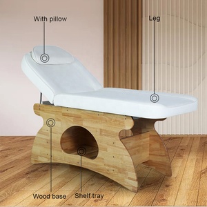 Table de <span class=keywords><strong>Massage</strong></span> du visage pour les cils, avec dossier réglable, outil en bois massif thaïlandais pour <span class=keywords><strong>Salon</strong></span> de beauté, thérapie de Spa, bon marché, - Product Image 4