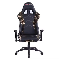 Fauteuil de Gaming 4D Moderne et Minimaliste avec Accoudoirs et Repose-Pieds Convertibles, Éclairage RGB Cool, Télécommande, Siège Exécutif Haut de Gamme en Synthétique