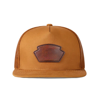 Casquette Camionneur Brodée Personnalisée en Cuir avec Maille Casquette de Baseball Plaine Snapback Casquettes de Sport Dobby Argyle Fruit Dot Made Oxford