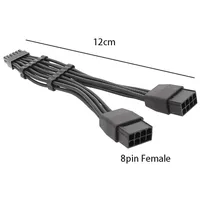 Adaptor Kabel Daya untuk Kartu Grafis NVIDIA RTX3080 RTX3090 PCIE GPU 16AWG Mini 12Pin Dual 8Pin Kabel Konversi