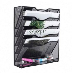 Metal Crafts Stackable 5 Tier Desktops Document <b>Tray</b> Holder Mesh <b>File</b> <b>Trays</b> Iron Wire for School Office Supplies - Product Image 4
