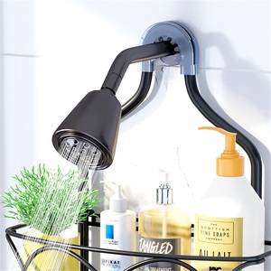 Double Tier Modern Wall Mounted <b>Shower</b> Head & Gel Shampoo <b>Storage</b> Rack - Product Image 2