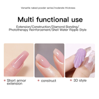 Fournitures pour salons de manucure : Gel de construction personnalisé, Polygel, Kit d'extension d'ongles, Gel UV couleur claire
