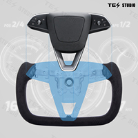 Volant en fibre de carbone noir de haute qualité personnalisé pour Tesla modèle 3 Highland modèle Y 2025 accessoire de genévrier