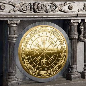 Medaglione Commemorativo Personalizzato Solomons Sun Array Placcato Oro a Tema Sportivo, Moneta Magica Mitologica di Cthulhu, Moneta Bifacciale - Product Image 3