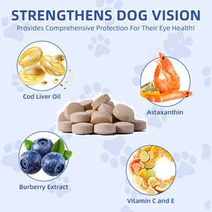 Puxinuo Suplementos nutricionales <span class=keywords><strong>para</strong></span> mascotas Suplemento <span class=keywords><strong>para</strong></span> el cuidado de <span class=keywords><strong>los</strong></span> <span class=keywords><strong>ojos</strong></span> en forma de hoja Lutein Core Vision Health Support Drops Universal Treats - Product Image 3