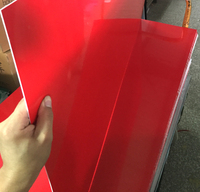 Plaques en acrylique blanc/rouge pour gravure laser 12''x24''x1/16'' Feuilles de plastique ABS bicolores 2 couches 4 pièces / Carton 300x600x1,5mm