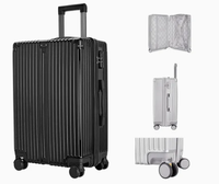Valise de voyage pour étudiants avec poche avant/haut et port USB, édition artistique universelle légère, vente en gros