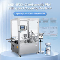 Machine de capsulage remplissante de fiole en verre liquide automatique électrique pour le moteur d'emballage en plastique de produits chimiques de boissons/noyau de moteur
