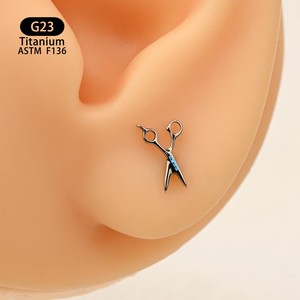 Boucles d'oreilles en alliage de titane F136, 4.5mm x 7.5mm, pour piercing des lèvres et des os de l'oreille, bijoux unisexes - Product Image 2
