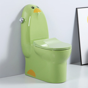 Inodoro colorido de cerámica para niños, artículos sanitarios, inodoro de una pieza - Product Image 4