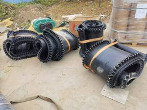 Tùy chỉnh 400 500 EP băng tải cao su 3-4 lớp 1000mm chiều rộng liền mạch hình Chevron C15 mô hình các bộ phận máy khai thác - Product Image 6