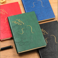 Journal personnalisable journal dragon carnet en lin feuille d'or HAPPY NEW year 2025 cadeau agenda personnalisé couverture en cuir