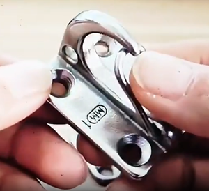 Gancho de guardabarros marino de acero inoxidable 316, placa de ojo Rectangular, ganchos que se pueden abrir, 71mm, para barco, Kayak, yate, Hardware para barco - Product Image 5