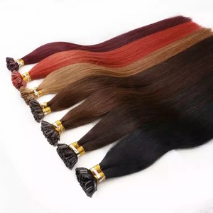 Extensions de cheveux humains vierges bruts 100 % naturels de haute qualité, kératine K U I Tip, extensions de cheveux russes U TIP, vente en gros - Product Image 1