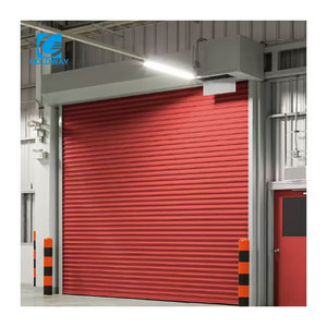 <span class=keywords><strong>Porte</strong></span> <span class=keywords><strong>de</strong></span> <span class=keywords><strong>garage</strong></span> enroulable en aluminium électrique à distance à grande vitesse Design extérieur industriel pour villas ou entrepôts - Product Image 4