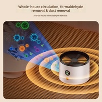 Purificador de Aire de Escritorio para Oficina y Dormitorio, Silencioso, Mini, Portátil, con Carga USB, Purificador de Aire Compacto para Mascotas