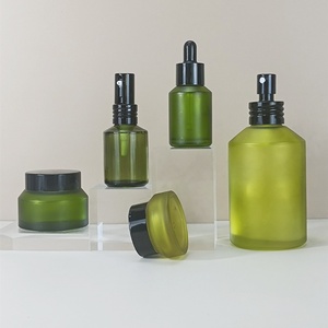 Tarro de Vidrio Ecológico Esmerilado de 15g 30g 50g 100g en Color Ámbar, Verde, Azul y Negro para Cremas Cosméticas y Mascarillas Faciales - Product Image 5