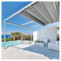 Prima chaise longue d'extérieur Pergola meubles cadre en aluminium Patio Gazebo Patio couverture toit support Pergola